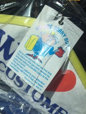 Very unfortunate that I wore a new dress once & took it to the cleaners so it wouldn't get damaged & it came back with stains