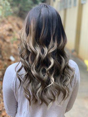Process to getting grey balayage