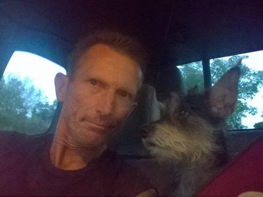 Me and my mascot, Brianna.