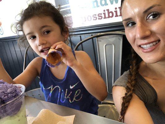 Double scoop with a cone!