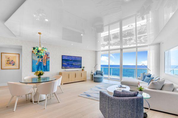 Coastal Luxury Interior Design Living Room