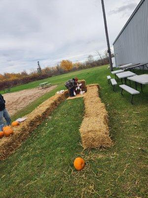 Oct 28 2023 pumpkin bowling