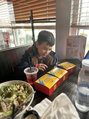MrBeast Feast! Burger, fries, and a cookie