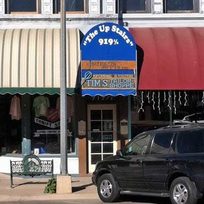 Storefront photo, viewed from across New York Avenue