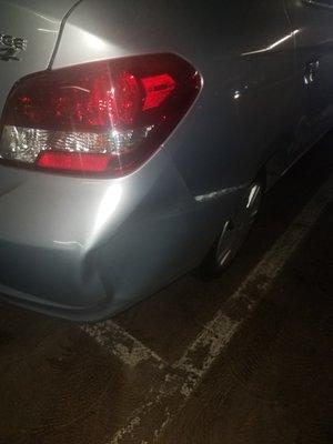 My brand new car got hit while parked here,of course they went with the all time excuse of "the car was like that" we will be filling report
