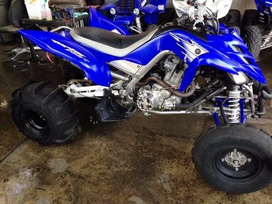 From stock to highly modified ATV's 4 stroke and 2strokes