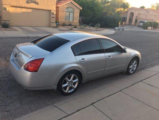 Done at Charity Glass & Tint