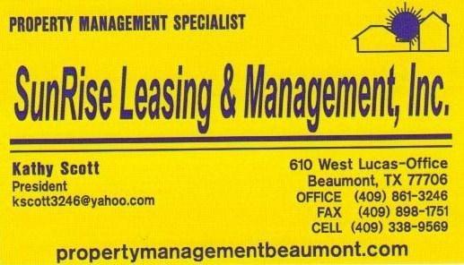 Sunrise Leasing & Management