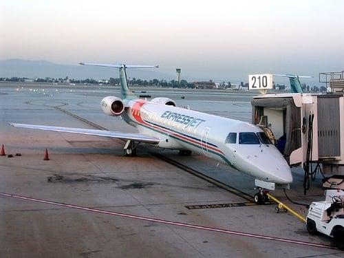 ExpressJet Embraer at Ontario Int'l Airport