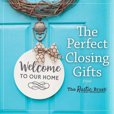 Great Realtor closing gift for clients! Door hanger, DOOR mat & more!