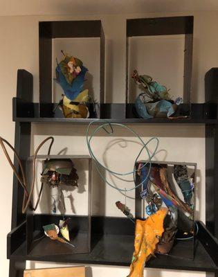 The original abstract resin with mixed media consept. LaBarge Designs