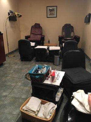Pedicure area