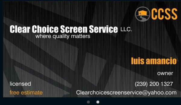 Clear Choice Screen Service