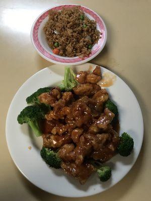 General Tso's w/ fried rice