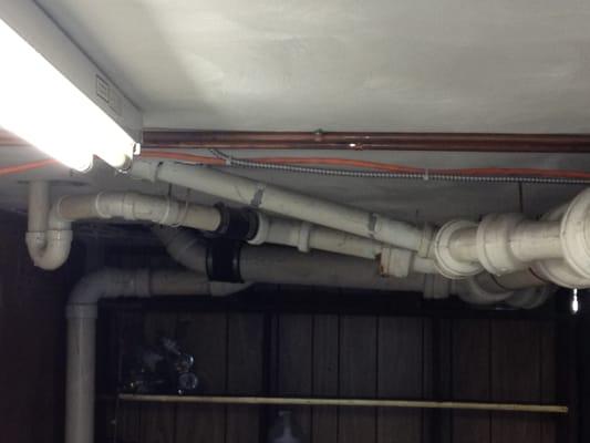 Before Simply Devine Plumbing,always clogging and not to code.