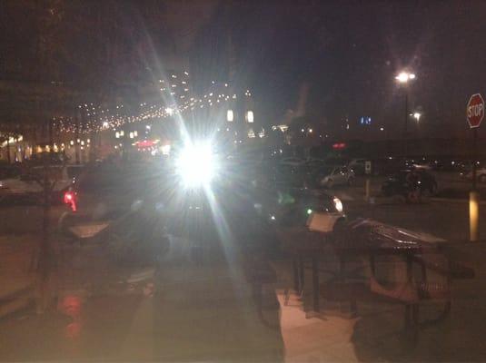 Parking lot of the mall