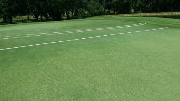 Who repairs greens like that?