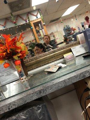 Dying my hair the only one I trust cutting my hair. She cuts EXACTLY HOW I WANT IT!