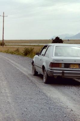 Bear proof car, rented in Kodiak AK 1993