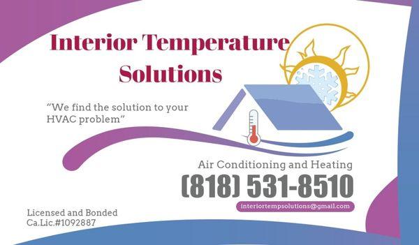 Interior Temperature Solutions