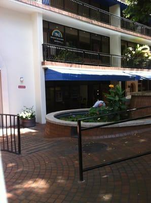 Front door. Place is a little hidden.