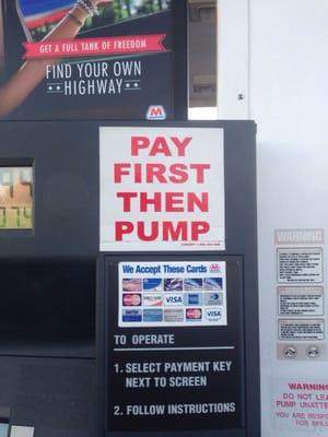 Prostitute slogan? Topping off at $2.85