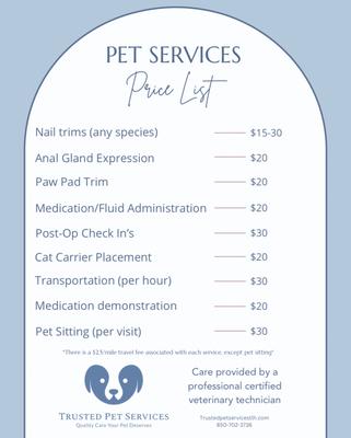 Trusted Pet Services