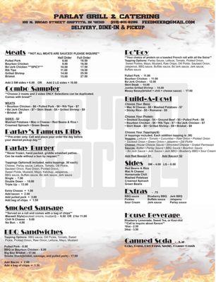 Most current menu 4/25/23