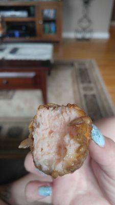 Inside shrimp ball. Delish!