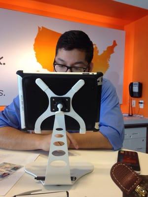 Our customer "service" rep