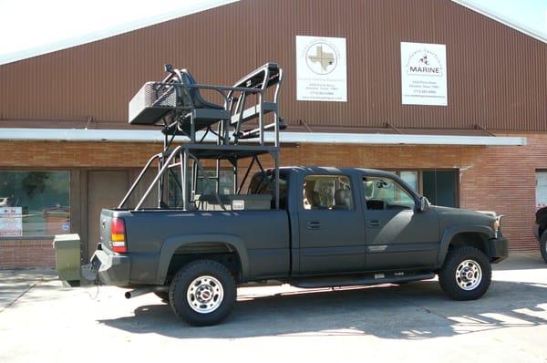 A highrack truck headed for a nilgi hunt down south.
