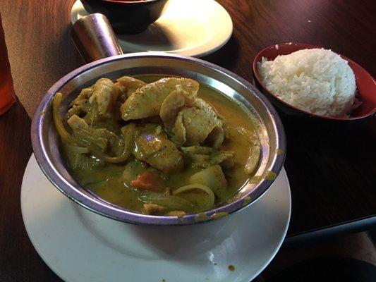 Green curry with Chicken