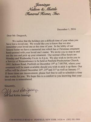 JENNINGS Jeffrey funrl director