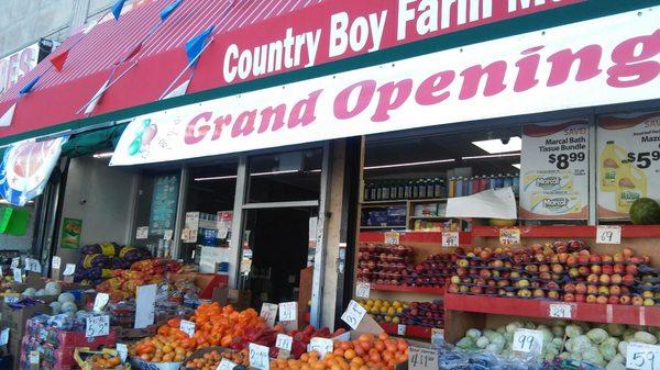 Exterior packed with all sorts of produce specials