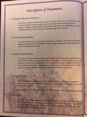 Description of treatments