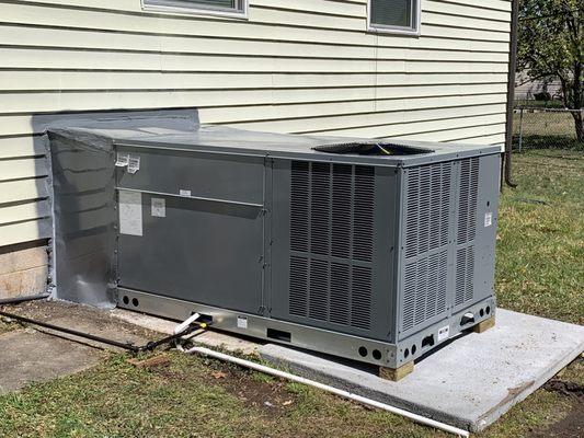 Residential Package Unit probably installed