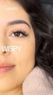 Wispy Lash Extensions.