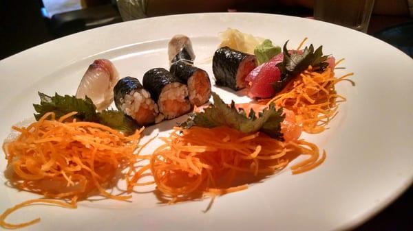 Awful, poorly prepared sushi.