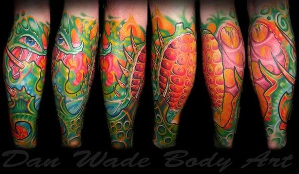 Leg sleeve done by Dan at Living Art