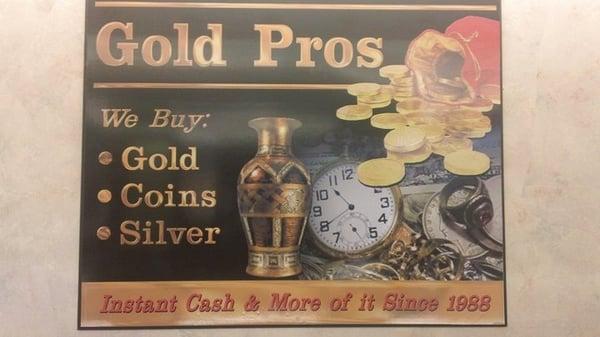 They buy gold, silver, and platinum!