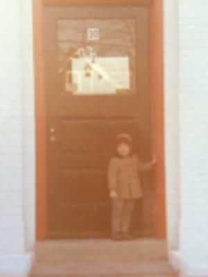 Me on the first day of school, November 1969. I wonder when this school closed.