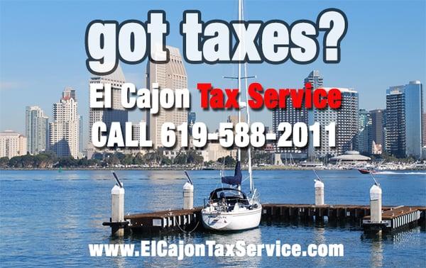 El Cajon Tax Service Tax Preparation - Tax Relief - Business Services - Audit Representation Call 619-588-2011