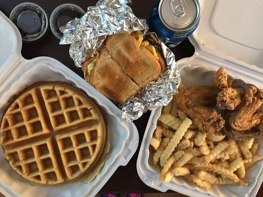 About $9 worth of food