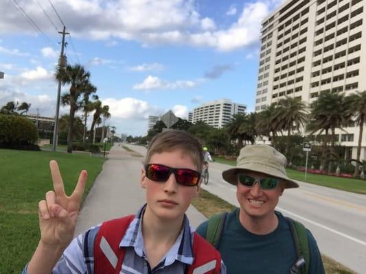 It is easy to walk from Deerfield to the Mayfair We are walking to and from there right now