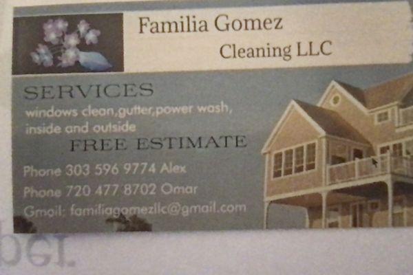 Familia Gomez Cleaning