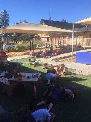 Our school participating in the Great ShakeOut!