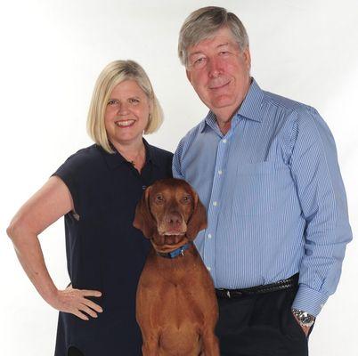 Michelle and John Hoover, and Hondo too!