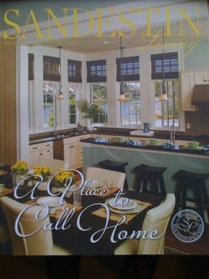 Our Bamboo shades were featured on the cover of the Sandestin magazine!