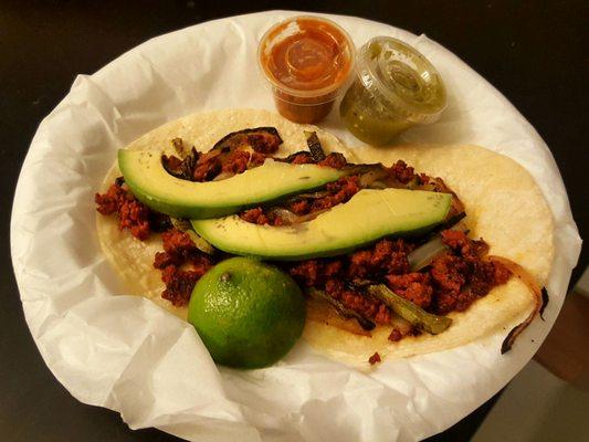México City Taco with Chorizo
