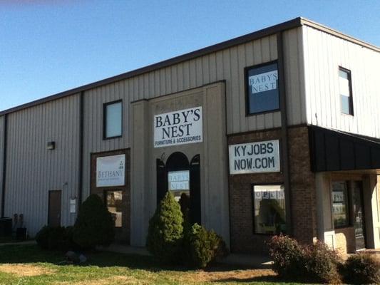 The view of the side of our building as you turn on to Lovers Lane, We are on the left!